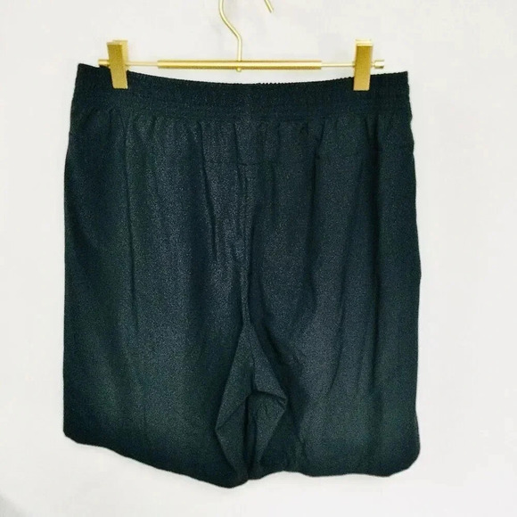 Champion Mens Black Elastic Waist Flat Front Pull-On Athletic MVP Shorts Medium - Picture 2 of 9